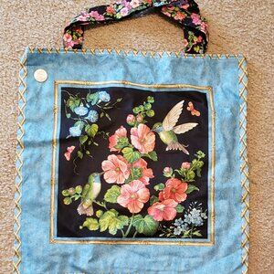 Hummingbirds and Flowers Tote Bag